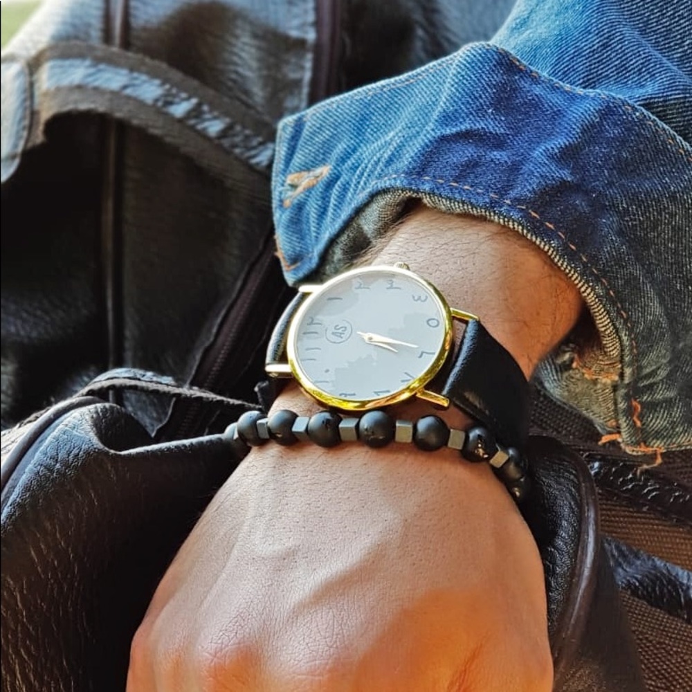 ACCESSARI GENUINE LEATHER UNISEX WATCH - Picture 6 of 6